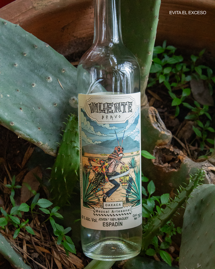 Mezcal Artesanal de Oaxaca Valiente Bravo Espadín 750 ml
