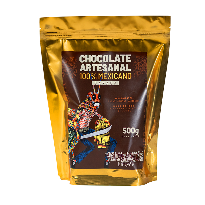 Chocolate Gourmet Artesanal Oaxaqueño Valiente Bravo 500g