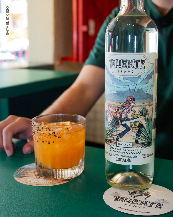 Mezcal Artesanal de Oaxaca Valiente Bravo Espadín 750 ml