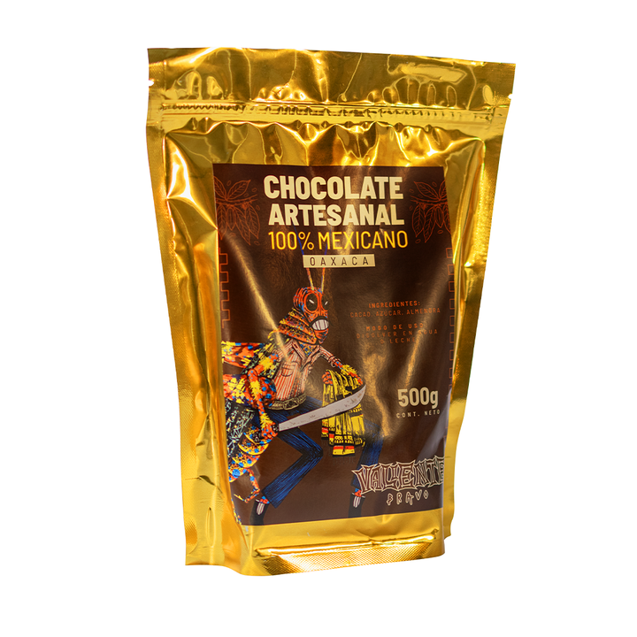 Chocolate Gourmet Artesanal Oaxaqueño Valiente Bravo 500g