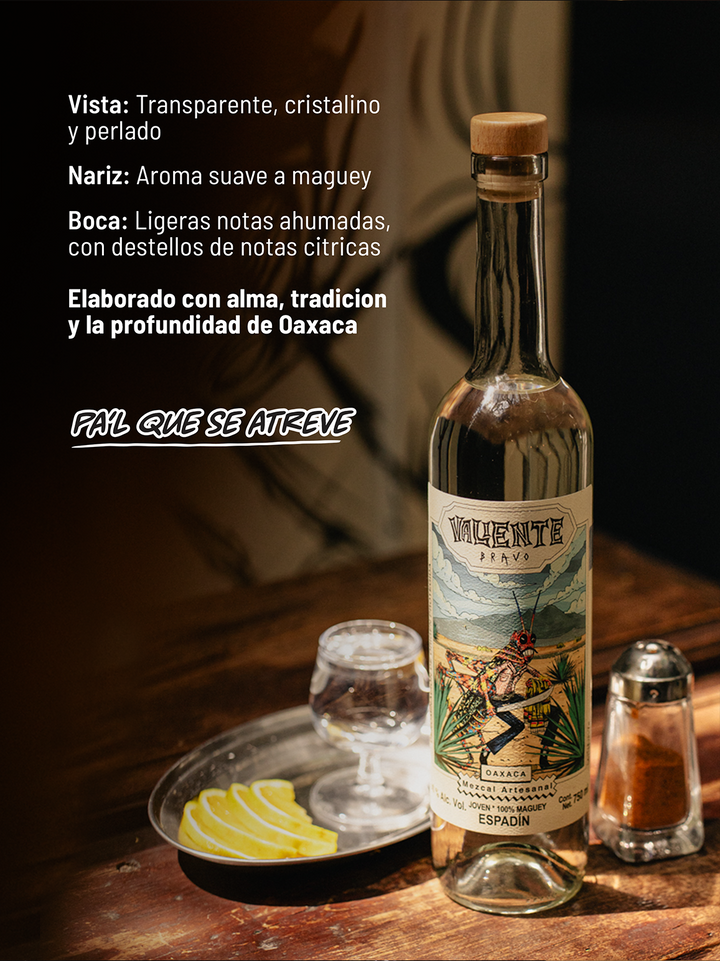 Valiente Bravo Espadin Artisanal Mezcal from Oaxaca 750 ml