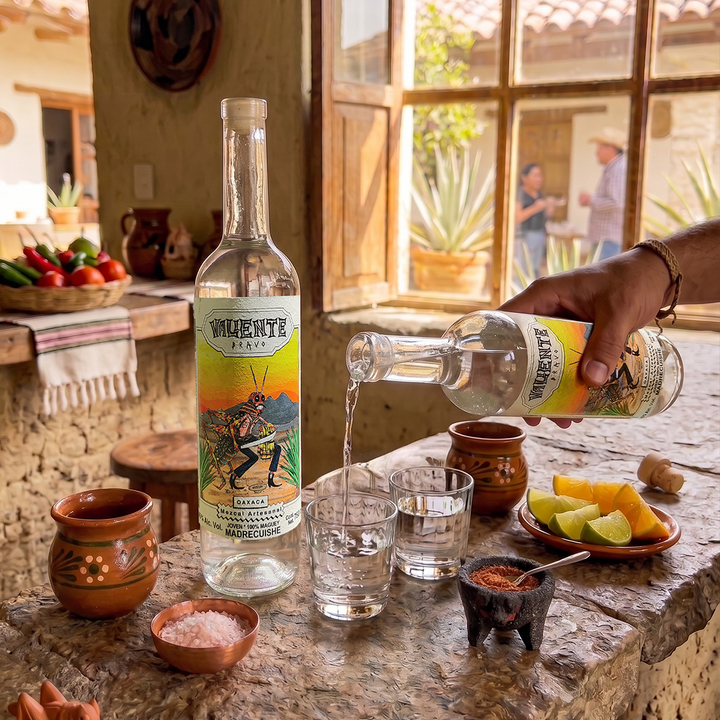 Mezcal Artesanal de Oaxaca Valiente Bravo Madre Cuishe 750 ml