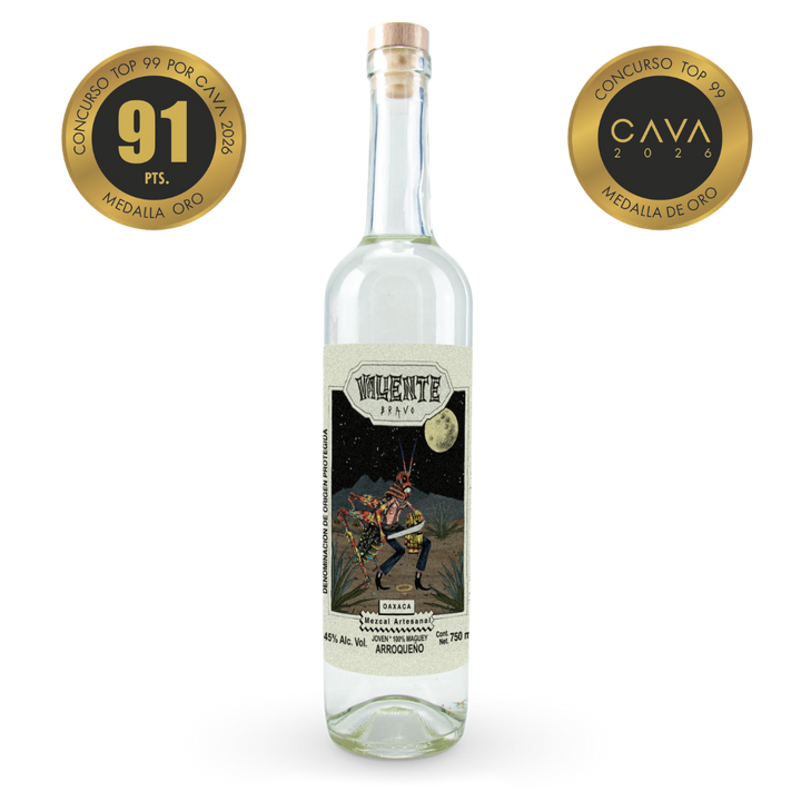 Valiente Bravo Arroqueño Oaxaca Artisanal Mezcal 750 ml