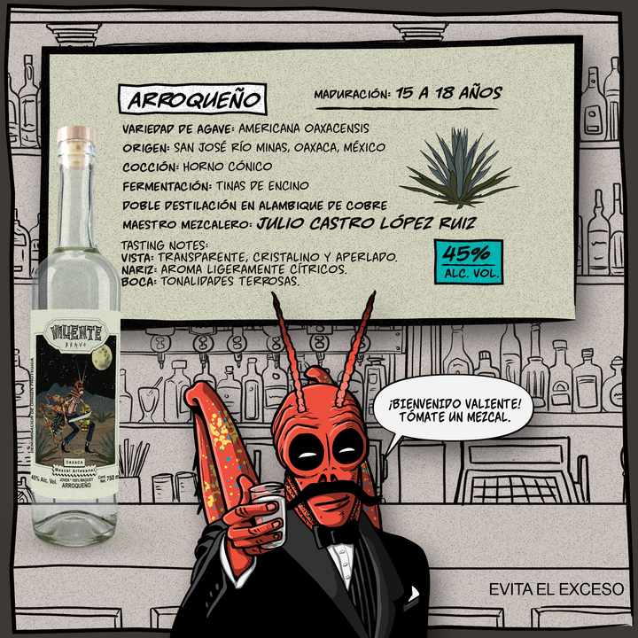 Kit Mezcalero Epadin + Arroqueño + 2 Sal de gusano + Playera Valiente Bravo