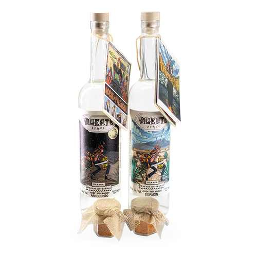 Kit Mezcalero Epadin + Arroqueño + 2 Sal de gusano + Playera Valiente Bravo