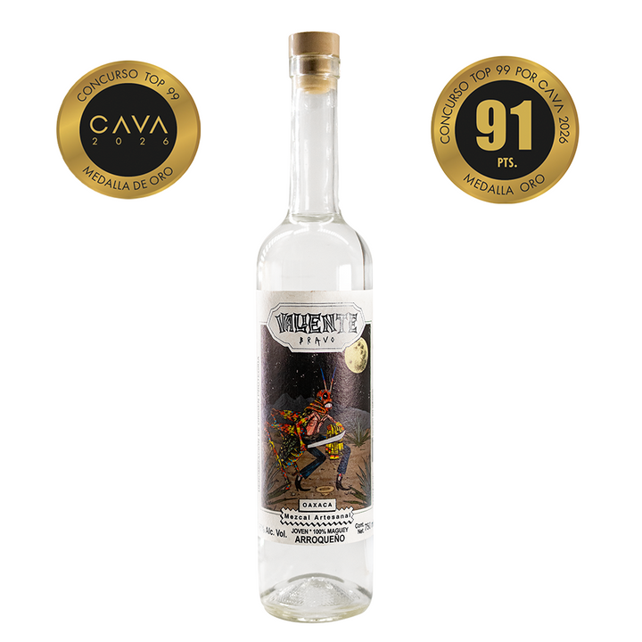 Mezcal Artesanal de Oaxaca Valiente Bravo Arroqueño 750 ml