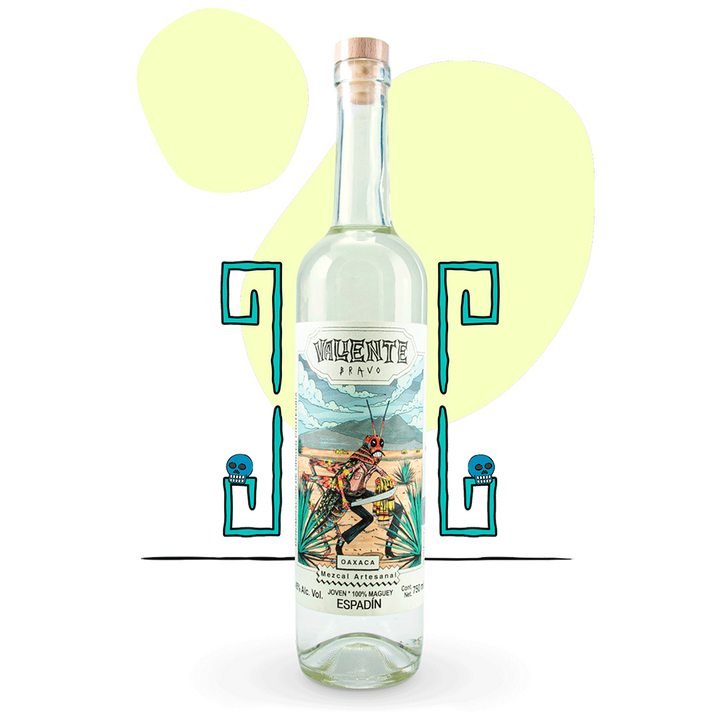 Mezcal Artesanal de Oaxaca Valiente Bravo Espadín 750 ml