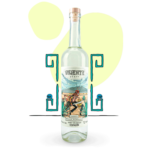 Mezcal Artesanal de Oaxaca Valiente Bravo Espadín 750 ml